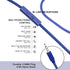 Kids Headphones Wired for School with Microphone, Lightweight Foldable for School Age Kids with in-Line Control (Blue)