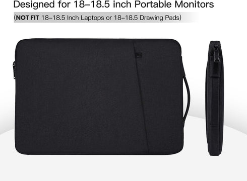 CaseDeer 18.5 Inch 18.5 Inch Pocket(18.1x11.8 Inch) Portable Monitor Case Sleeve Bag Compatible with Most Large