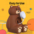 SIKAI CASE 9-1(45mm,44mm,42mm,41mm,40mm, 38mm) Cute Bear iWatch Charger Stand Compatible with iWatch Series for iWatch