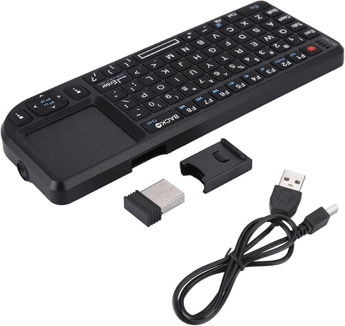 Touch Keyboard, Portable Mini Thin USB Rechargeable Touchpad Keyboard with Backlit for Various Devices