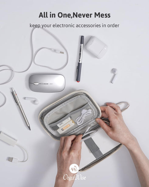 OrgaWise Electronics Organizer, Waterproof Bag for Travel, Electronic Accessories Storage Case for Phones, Cables,