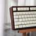 PBT White Jade Keycaps, 154 Keys Cherry Profile Double Shot Keycap Set for Mechanical Keyboard 61/64/84/87/104/108