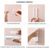 CHNLML 12PCS 8 Power Strip Holder, Adhesive Punch-Free Socket Holder, Self Adhesive Socket Desktop Fixer, Socket Holder