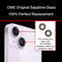 ASDAWN Back Rear Camera Lens Glass Replacement for iPhone 14 6.1 inch & 14 Plus 6.7 inch with Pre-Installed Adhesive &