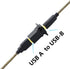 USB 2.0 D Panel Mount Connector - USB B to USB A Adapter, Solderless Socket Female to Female