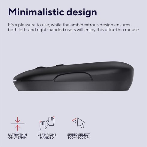 Bluetooth Wireless USB C Mouse, Rechargeable Silent Mouse for Mac/Laptop/Computer