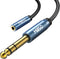 MillSO 1/4 to 3.5mm Headphone Adapter, TRS 6.35mm Male to 3.5mm Female Stereo Jack Audio Adapter