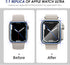 Ultra Look - Fullife 2 in 1 Compatible with Apple Watch Case Series 6 44mm Waterproof Screen Protector, Front & Back Protective Bumper Cover iWatch SE2/SE Series 6 5 4 for Men Women, (44mm Titanium)