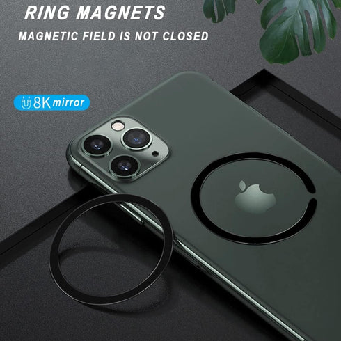 12 Pcs Universal Metal Ring Sticker Compatible with MagSafe Magnetic Wireless Charging for iPhone 15 14 13 12 Pro Max,