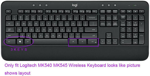 Ultra Thin Desktop PC Silicone Clear Keyboard Cover for Logitech MK540 MK545 Wireless Keyboard
