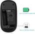 VssoPlor Wireless Mouse, 2.4G Slim Portable Mice with Nano Receiver for Notebook, PC, Laptop (Black and Gray)