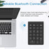 Foloda Bluetooth Wireless Number Pads, Portable 22 Keys Numeric Keypad for Laptop, PC