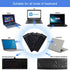 CaseBuy 2PCS Thai Keyboard Stickers, Thai-English Keyboard Letters Replacement Sticker White Font on Black Background