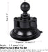 Suction Cup Base Mount with 25mm/1" Ball,Compatible with RAM Mounts and Other B Size Double Ball Socket Arm