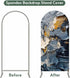 Jnbasdffb 6 Abstract Ombre Wedding Arch Cover, Stretchy Spandex Arch Backdrop Stand Covers FT, Modern Farmhouse Chic