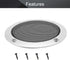 Fielect 2 Pcs 4" Speaker Grill Mesh - Decorative Circle Woofer Guard Protector Cover with 8 Screws (Silver)