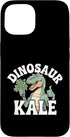 Dinosaur Kale Design Co. Funny Dinosaur Kale Raw Vegan Greens Vegetable Aesthetic Case for iPhone 15
