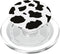 Black and White Cow Print Design PopSockets Grip for MagSafe, Cute for Boys and Teen Girls