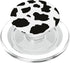 Black and White Cow Print Design PopSockets Grip for MagSafe, Cute for Boys and Teen Girls