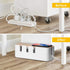 Cable Management Box by Baskiss, 12x5x4.5 inches, Wood Lid, Cord Organizer for Desk, TV, Computer USB Hub System to