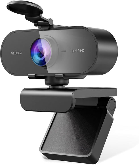 FWV 2K Webcam for PC Mac Laptop with Microphone,Full HD Web Cam for