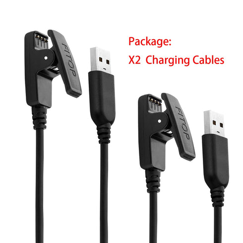 JIUJOJA 2Pack Charging Cable Compatible with Garmin Lily/Lily2/Approach S20, 120cm each