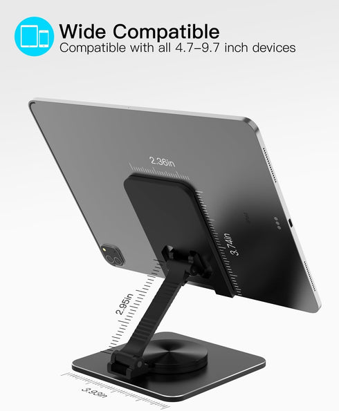 SOJUNER 360 49.7in Cell Phone & Tablet Stand for Desk, Aluminum Adjustable Holder for iPhone, iPad & Smartphones ||