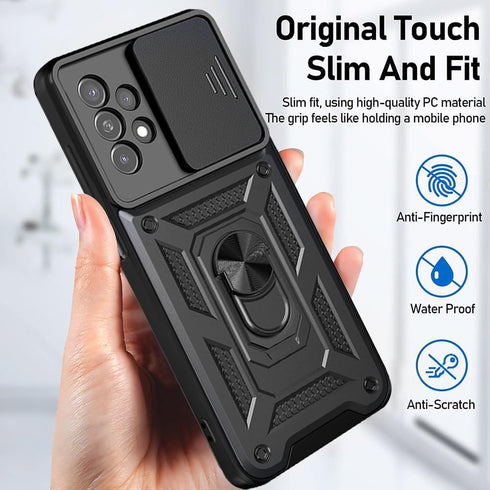 Phone Case with Screen Protector for Samsung Galaxy A23 5G, ?????? ?????? "???????????? ?????? ????" - Black