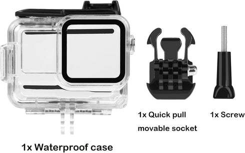 Dive Case for Insta360 Ace Pro - 60M/196FT Underwater Waterproof Housing Cover with Bracket for Action Camera
