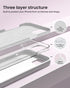 BUYDOT 15 6.1 Inch for iPhone Case Liquid Silicone Slim Shockproof Protective Cover Anti-Scratch Drop Protection,White