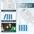 Lenink Adjustable AC Power Supply Adapter for 2 AA 3 AA 4 AA Batteries, AA Battery Replacement Adapter for LED Lights, Decorations (White)