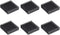 uxcell 10x35x35mm Black Aluminum Heatsink Thermal Adhesive Pad Cooler for 3D Printers (6 Pcs)