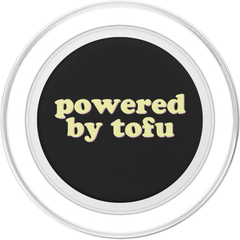 Powered by Tofu Co. Powered by Tofu | Funny Vegan Vegetarian Pride Plant-Based PopSockets MagSafe PopGrip for iPhone