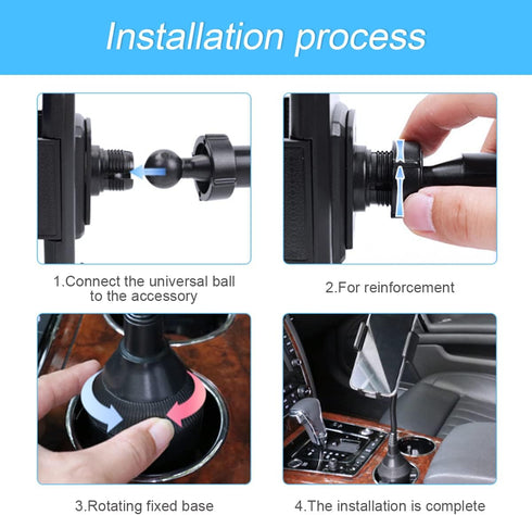 Cup Holder Phone Mount for Car, Upgraded Rotatable Holder, Compatible with iPhone 11/11 Pro/Pro Max, Samsung Galaxy