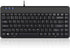 Perixx PERIBOARD-409H Wired USB Mini Keyboard with 2 USB Hubs, Black