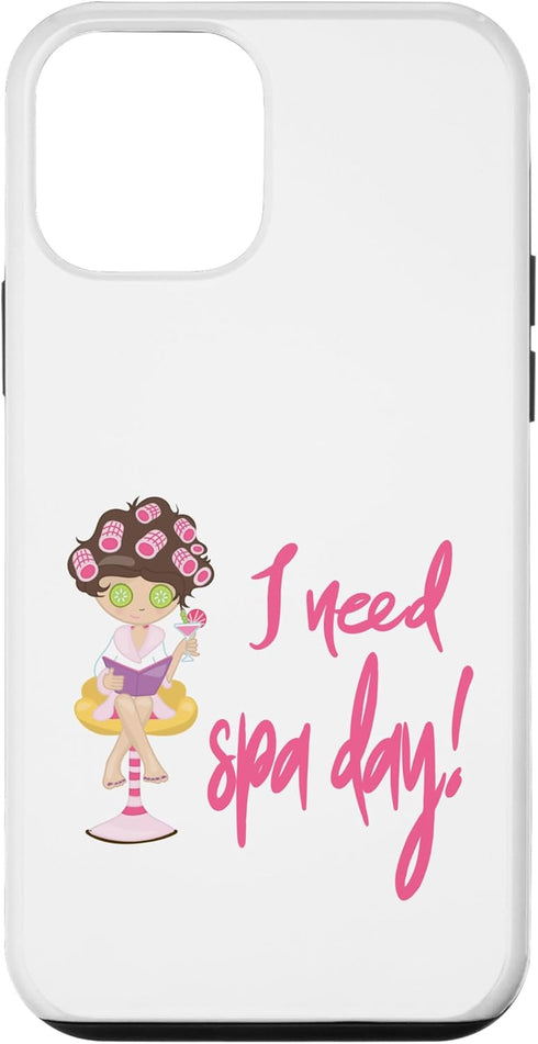 iPhone 12 mini Case, "I Need Spa Day" for Women Who Need Pampering and Relaxation