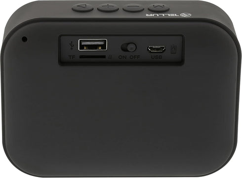 TELLUR Callisto Portable Bluetooth Speaker, Ultra Compact Fabric Design, FM Radio Speaker, Hands-Free, USB, MicroSD/TF.