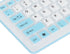 Sanpyl USB Wired Keyboard, 103 Keys Foldable Silicone Keyboard, Waterproof Mute Roll Up for PC Laptop (Blue)