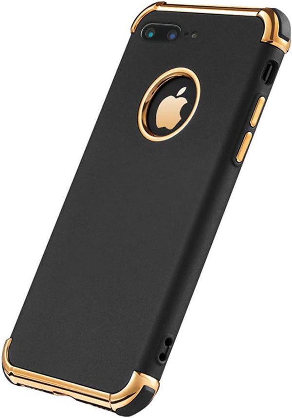 Compatible for iPhone 8 Plus Case, Ultra Slim Flexible Elegant Matte Cover, Black