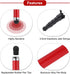 MECCANIXITY 5pcs Metallic Stylus Pen, Retractable Aluminum Alloy Mini Capacitive for All Touch Screen Devices