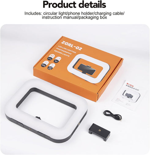 Nagnahz 8000mAh Smartphone Ring Selfie Light Kit Handheld LED Mobile Video Stabilizer Fill Lighting Rig Lights Built