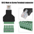 PUSOKEI RJ12 6P6C Male to 6 Pin Wired Screw Terminal Connector Adapter, 1Pcs Ethernet Screw Terminal Block