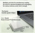 RANYUNSYZ 2Pcs 2-in-1 White High-Speed Type-C Phone Computer OTG Card Reader TF/SD Card, for Phone, Computer, Camera