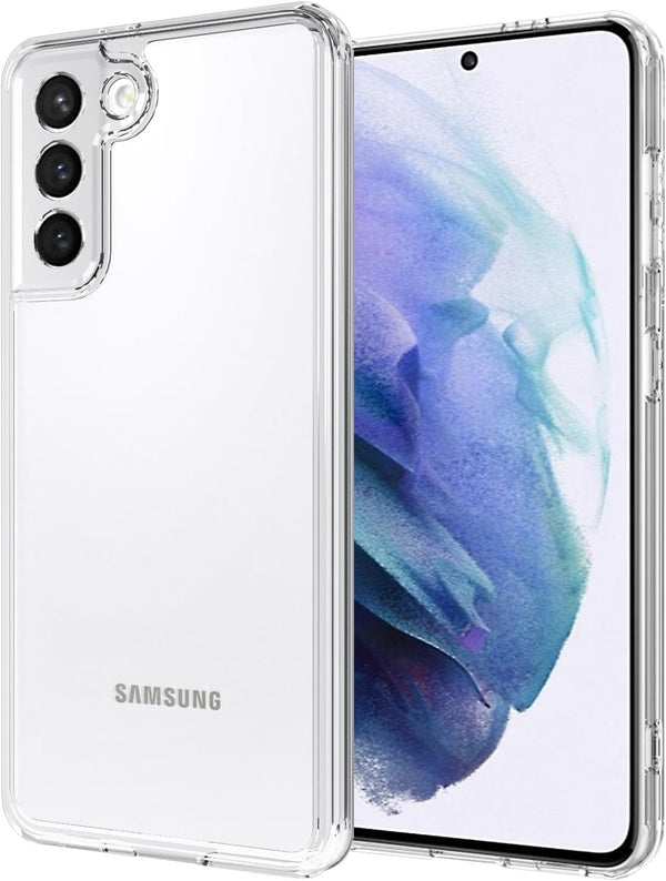 TENOC Samsung Galaxy S21 5G Phone Case, Clear Non-Yellowing Protective Bumper Hard Back Cover