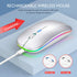 Qullqian 5.2/3.0 2.4GHz Wireless Bluetooth Mouse for MacBook Air/Mac/Pro/Laptop/Computer/PC,Rechargeable Dual Mode