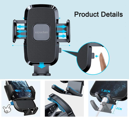 Car Cell Phone Holder Mount fit for Ford F150 F-150 Maverick Bronco/Bronco Sport Ranger Explorer Escape Edge Fusion Expedition F250 F350 Super Duty Transit Ecosport Focus Accessories by szyuchen