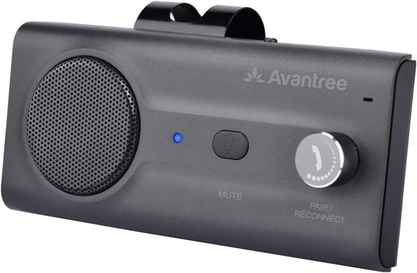 Avantree CK11 Hands Free Bluetooth 5.0 Car Kits with Loud Speakerphone, Wireless Visor Clip - Titanium