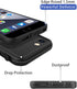 Waterproof Case for iPhone SE 2020, iPhone 8/7 Cover with Screen Protector, Shockproof Snowproof Case (Black)