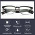 Smart Bluetooth Glasses, Open Ear Music Glasses for Men Women with Anti Blue Lens and Built-in Speakers