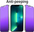 2 PCS Anti-Blue Privacy Anti-Glare Tempered Glass for iPhone 13 Pro Max/iPhone 14 Plus Matte Anti-Spy Screen Protector Anti-Peeping Film Anti-scratch Full Covered 6.7 inch